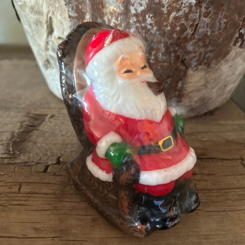Vintage Santa in Rocking Chair Candle